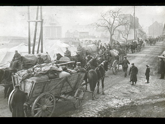 1918/19 Militärlager am Ostbahnhof